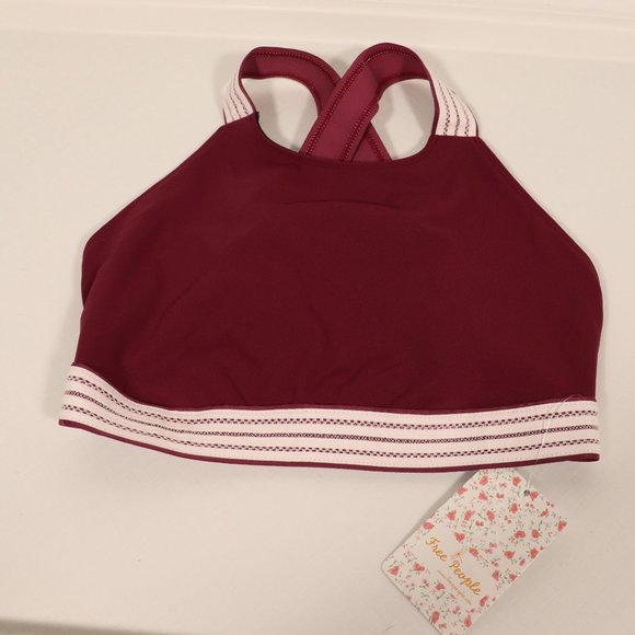 NWT Free People Movement Maroon Bra Size XS - Picture 4 of 4